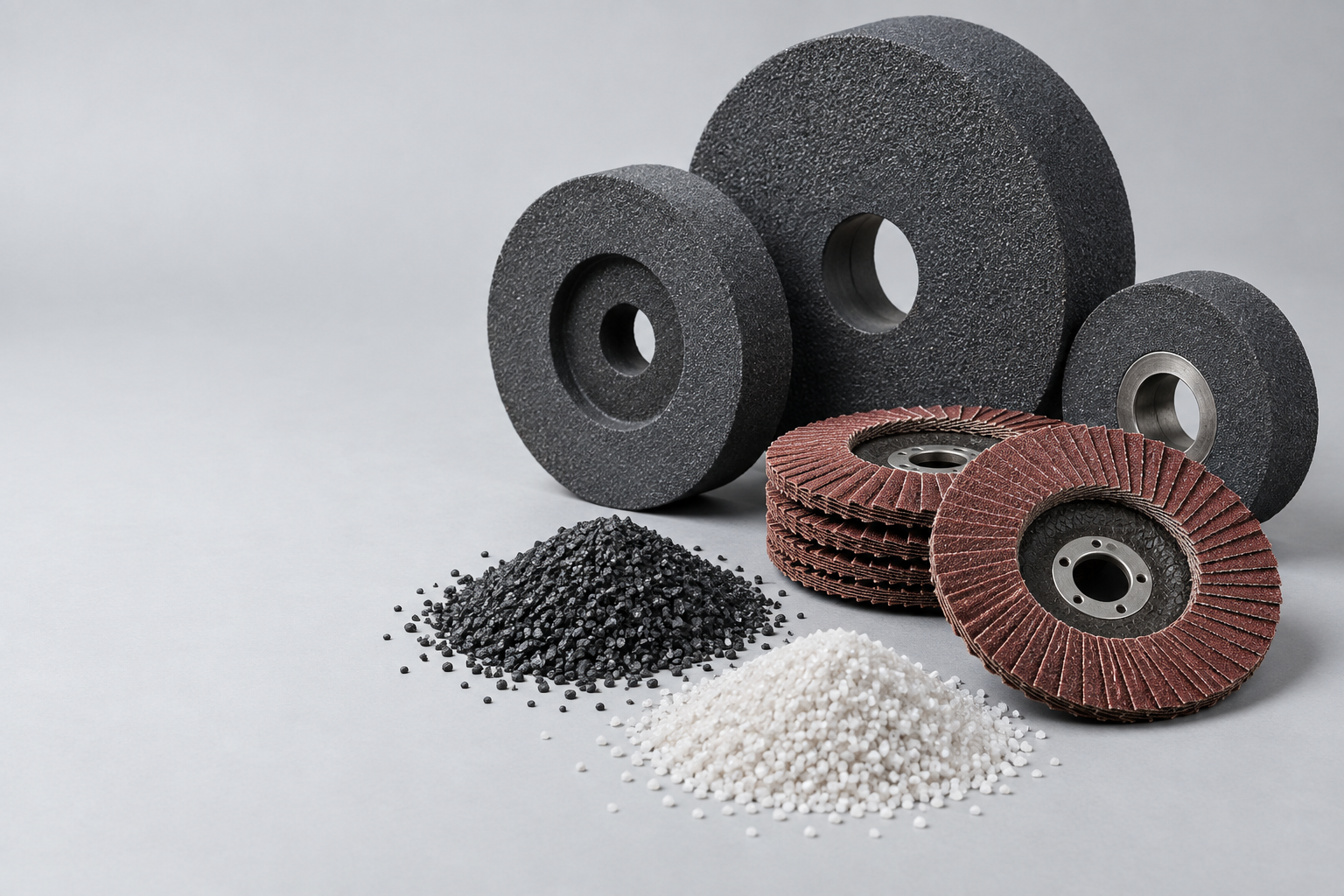 Grinding wheels and flap discs