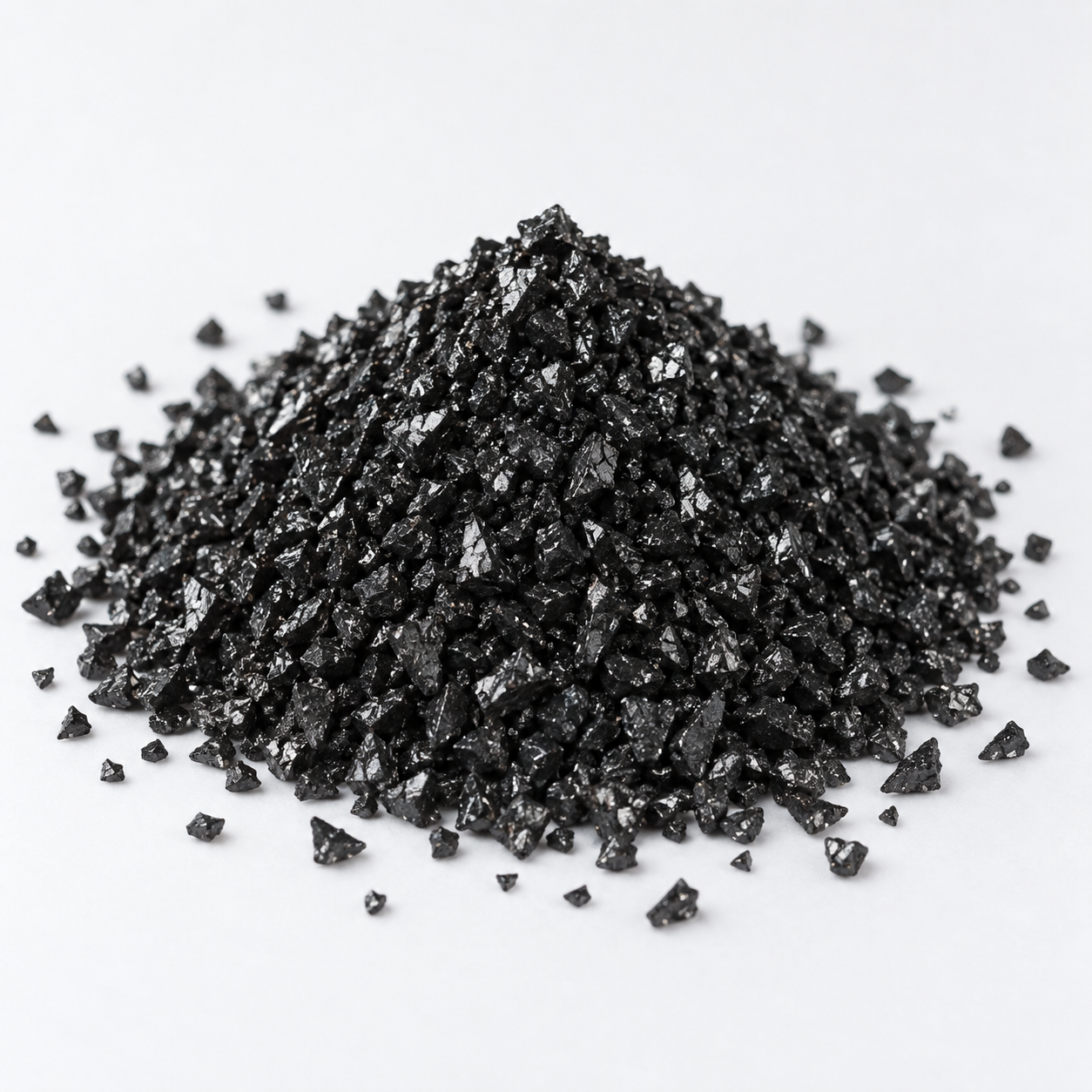 Black silicon carbide abrasive grains
